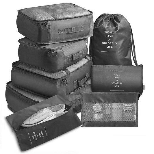 8 Pcs/Set Travel Organizer Storage Bags Suitcase Packing Set